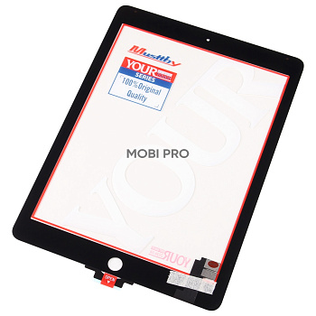 Стекло для переклейки MUSTTBY iPad Air 2 9.7 в сборе с тачскрином и OCA 100% Черный