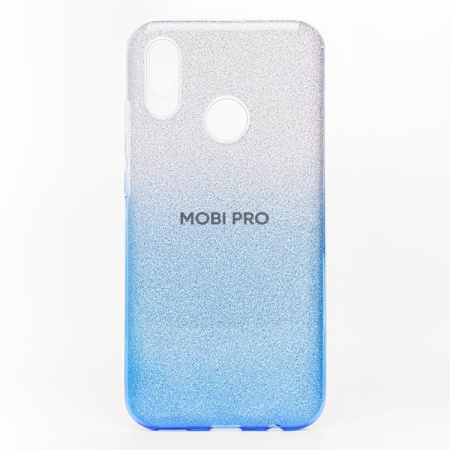 Чехол-накладка - SC097 Gradient для "Huawei Honor 10 Lite/P Smart 2019" (blue/silver)