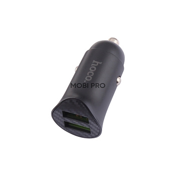 Автомобильное зарядное устройство USB Hoco Z39 (18W, QC3.0, 2 порта) Черный Автомобильное зарядное устройство USB Hoco Z39 (18W, QC3.0, 2 порта) Черный