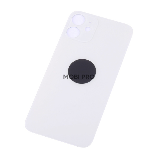 Задняя крышка для iPhone 12 mini Белый (стекло, широкий вырез под камеру, логотип) Задняя крышка для iPhone 12 mini Белый (стекло, широкий вырез под камеру, логотип)