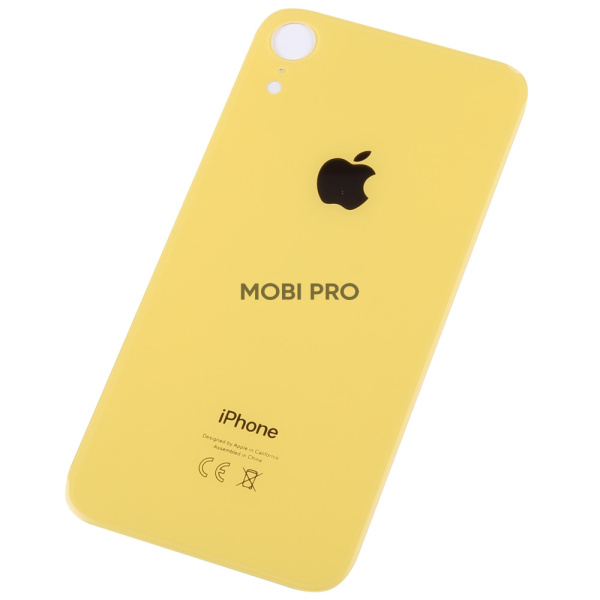 Задняя крышка для iPhone XR с увелич.вырезом под камеру Желтый - OR Задняя крышка для iPhone XR с увелич.вырезом под камеру Желтый - OR