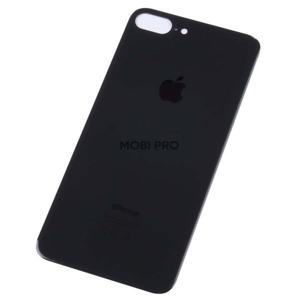 Задняя крышка для iPhone 8 Plus с увелич.вырезом под камеру Черный - OR Задняя крышка для iPhone 8 Plus с увелич.вырезом под камеру Черный - OR