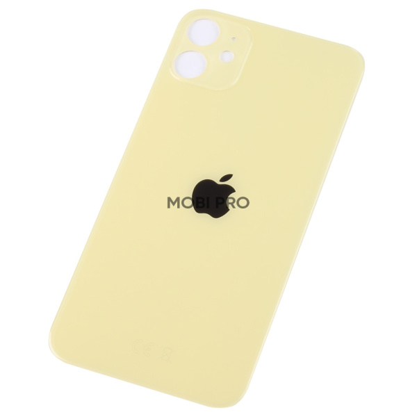 Задняя крышка для iPhone 11 с увелич.вырезом под камеру Желтый - OR Задняя крышка для iPhone 11 с увелич.вырезом под камеру Желтый - OR