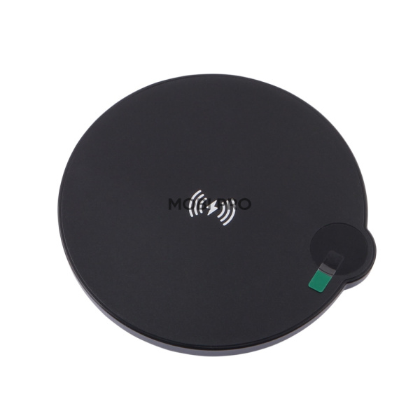Беспроводное зарядное устройство Borofone BQ39 (15W, быстрая зарядка, дисплей) Черный