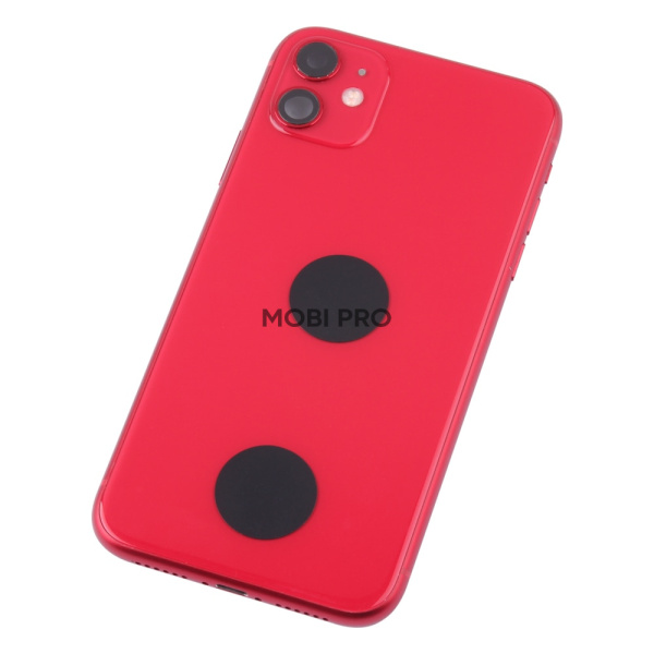 Корпус для iPhone 11 в сборе со шлейфами с разбора Красный (возможен дефект ЛКП) - OR Корпус для iPhone 11 в сборе со шлейфами с разбора Красный (возможен дефект ЛКП) - OR