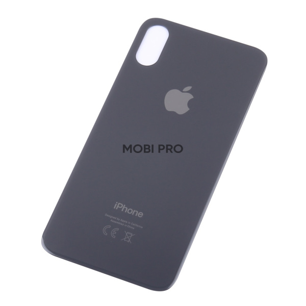 Задняя крышка для iPhone XS с увелич.вырезом под камеру Черный - OR Задняя крышка для iPhone XS с увелич.вырезом под камеру Черный - OR