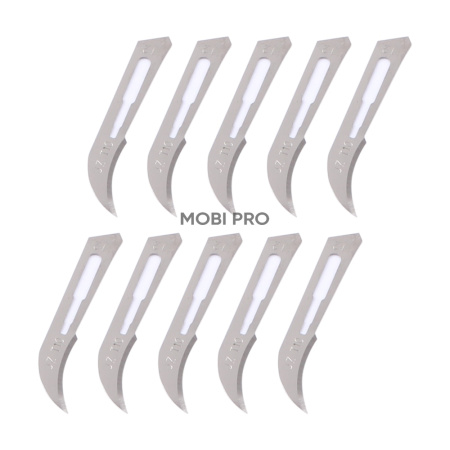 Лезвия для скальпеля №12 (металл, 10 шт.)