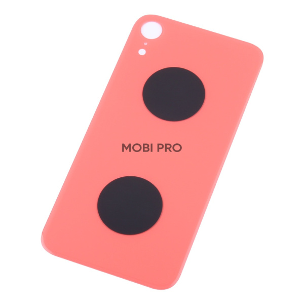 Задняя крышка для iPhone Xr Коралловый (стекло, широкий вырез под камеру, логотип) Задняя крышка для iPhone Xr Коралловый (стекло, широкий вырез под камеру, логотип)