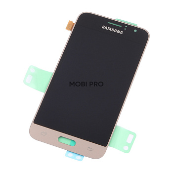 Дисплей для Samsung J120F (J1 2016) в сборе с тачскрином Золото - OR