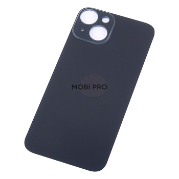 Задняя крышка для iPhone 14 Черный (стекло, широкий вырез под камеру, логотип) Задняя крышка для iPhone 14 Черный (стекло, широкий вырез под камеру, логотип)