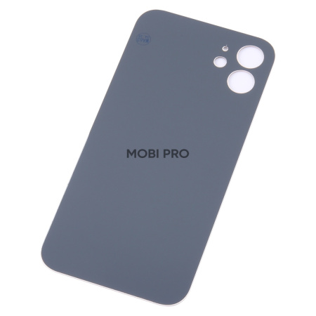 Задняя крышка для iPhone 12 (A2403) Белый (стекло, монолит, широкий вырез под камеру, логотип) - Пре