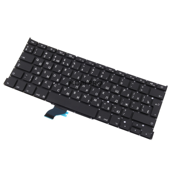 Клавиатура для ноутбука MacBook Pro 13" A1425 (2012-2013, Г-образный Enter RU) Черный