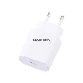 Сетевое зарядное устройство Type-C Hoco N22 (25W, PD, кабель Type-C-Type-C) Белый