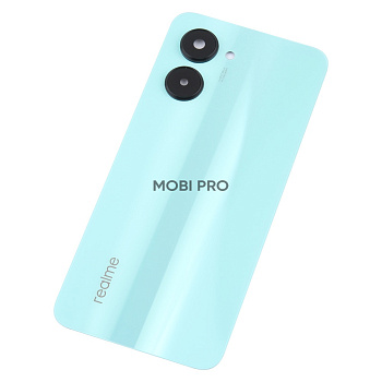 Задняя крышка для Realme C33 (RMX3624) Голубой - Премиум Задняя крышка для Realme C33 (RMX3624) Голубой - Премиум