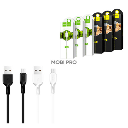 Кабель USB - MicroUSB Hoco X20 (2A, 2 м) Черный