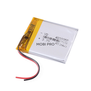 АКБ универсальный 403035p 3,7v Li-Pol 500 mAh (4*30*35 mm)