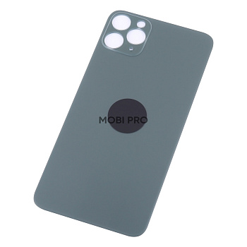 Задняя крышка для iPhone 11 Pro Max Темно-зеленый (стекло, широкий вырез под камеру, логотип) Задняя крышка для iPhone 11 Pro Max Темно-зеленый (стекло, широкий вырез под камеру, логотип)