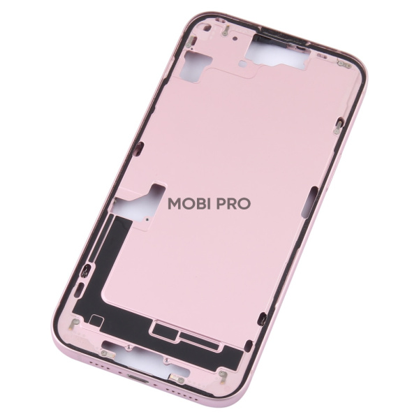 Корпус для iPhone 15 Plus средняя часть Розовый (возможен дефект ЛКП) - OR