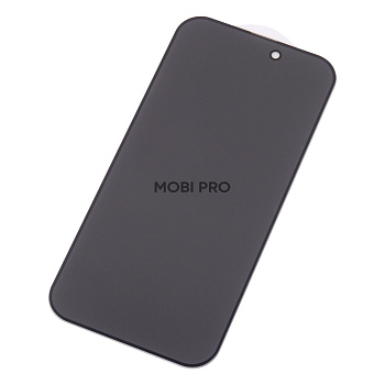 Защитное стекло "Антишпион" для iPhone 14 Pro Черный (Закалённое, полное покрытие) Защитное стекло "Антишпион" для iPhone 14 Pro Черный (Закалённое, полное покрытие)