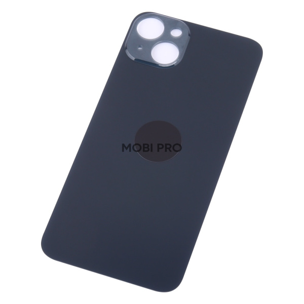 Задняя крышка для iPhone 14 Plus Черный (стекло, широкий вырез под камеру, логотип) Задняя крышка для iPhone 14 Plus Черный (стекло, широкий вырез под камеру, логотип)