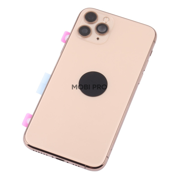 Корпус для iPhone 11 Pro в сборе со шлейфами с разбора Золото (возможен дефект ЛКП) - OR
