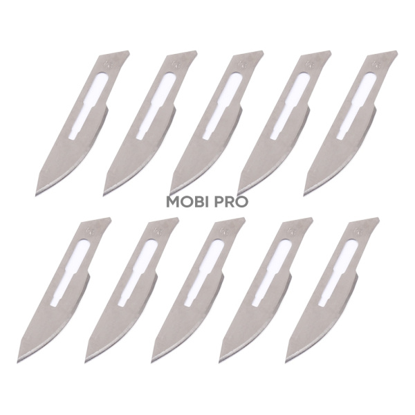 Лезвия для скальпеля №24 (металл, 10 шт.)