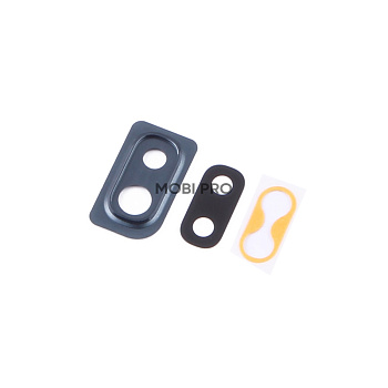 Стекло камеры для Samsung Galaxy A10/A20/A30/A40 (A105F/A205F/A305F/A405F) в сборе с рамкой Черный Стекло камеры для Samsung Galaxy A10/A20/A30/A40 (A105F/A205F/A305F/A405F) в сборе с рамкой Черный