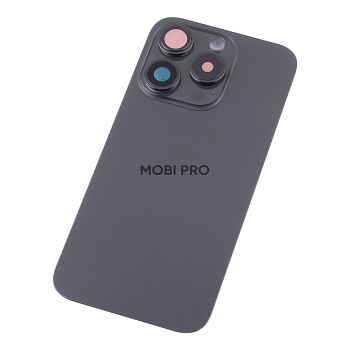 Задняя крышка для iPhone 15 Pro в сборе Черный - OR Задняя крышка для iPhone 15 Pro в сборе Черный - OR