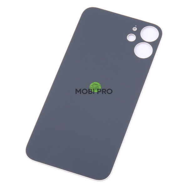 Задняя крышка для iPhone 12 mini Белый (стекло, широкий вырез под камеру, логотип) - Премиум Задняя крышка для iPhone 12 mini Белый (стекло, широкий вырез под камеру, логотип) - Премиум