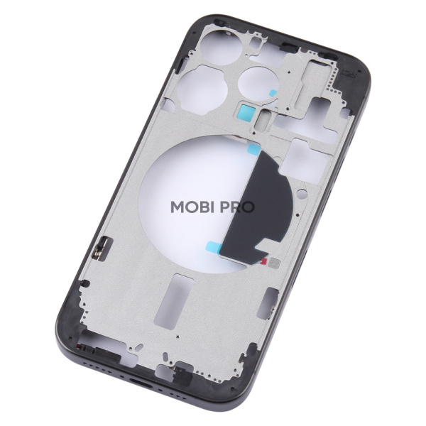 Корпус для iPhone 15 Pro средняя часть Черный - OR