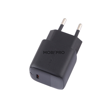 Сетевое зарядное устройство Type-C Acefast A115 (30W, PD, кабель Type-C-Type-C, GaN, с дисплеем) Черный