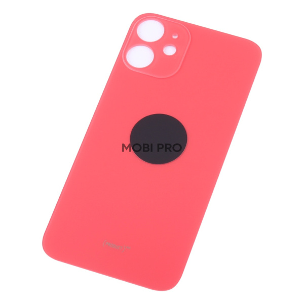 Задняя крышка для iPhone 12 mini Красный (стекло, широкий вырез под камеру, логотип) Задняя крышка для iPhone 12 mini Красный (стекло, широкий вырез под камеру, логотип)