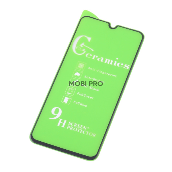 Защитная пленка "Полное покрытие" для Samsung Galaxy A40 (A405F) Черная (силикон)