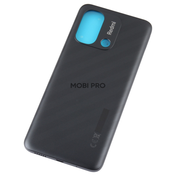 Задняя крышка для Xiaomi Redmi 12C (22120RN86G) Черный - Премиум Задняя крышка для Xiaomi Redmi 12C (22120RN86G) Черный - Премиум