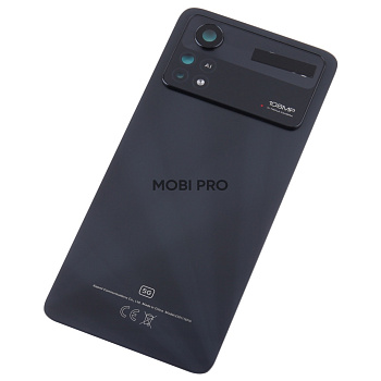 Задняя крышка для Xiaomi Poco X4 Pro 5G (2201116PG) Черный - OR Задняя крышка для Xiaomi Poco X4 Pro 5G (2201116PG) Черный - OR