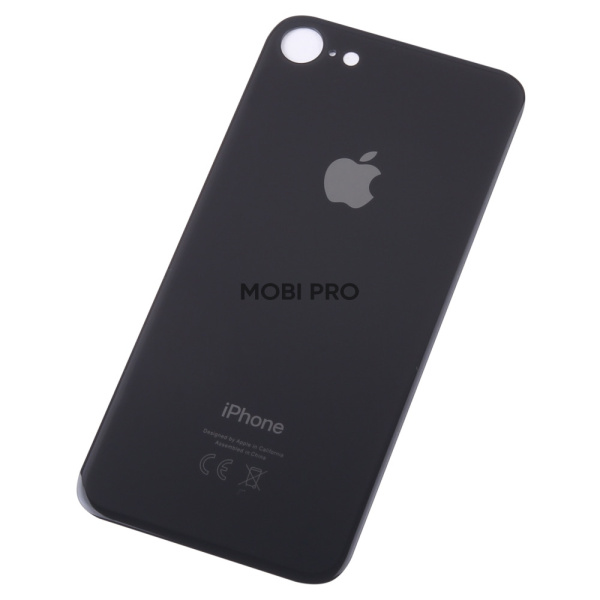 Задняя крышка для iPhone 8 с увелич.вырезом под камеру Черный - OR Задняя крышка для iPhone 8 с увелич.вырезом под камеру Черный - OR