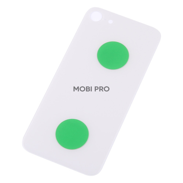 Задняя крышка для iPhone 8 Белый (стекло, широкий вырез под камеру, логотип) - Премиум Задняя крышка для iPhone 8 Белый (стекло, широкий вырез под камеру, логотип) - Премиум