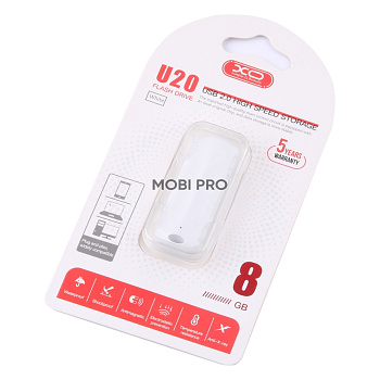 USB-флеш (USB 2.0) 8GB XO U20 Белый USB-флеш (USB 2.0) 8GB XO U20 Белый