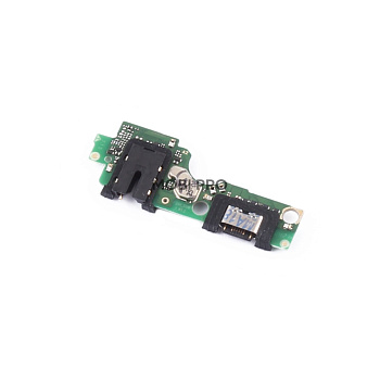 Шлейф для Tecno Spark Go 1 (KL4) плата на системный разъем/разъем гарнитуры/микрофон - Премиум