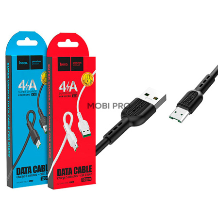 Кабель USB - MicroUSB Hoco X33 (4A) Черный