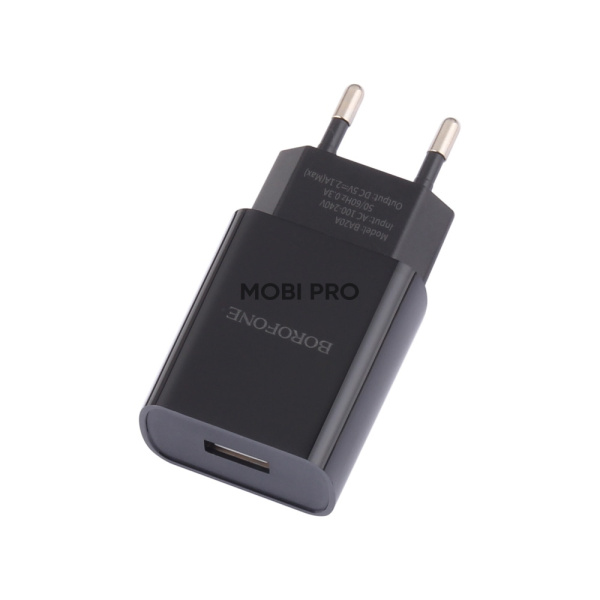 Сетевое зарядное устройство USB Borofone BA20A (10.5W, кабель Type-C) Черный