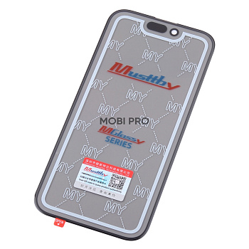 Стекло для переклейки MUSTTBY iPhone 15 Pro в сборе с OCA и поляризационной пленкой Черный