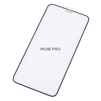 Защитное стекло "Матовое" для iPhone Xs Max/11 Pro Max Черный (Закалённое, полное покрытие)