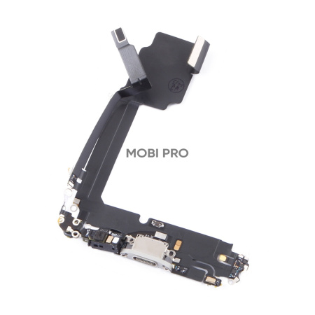 Шлейф для iPhone 15 Pro Max на системный разъем/микрофон Черный - OR