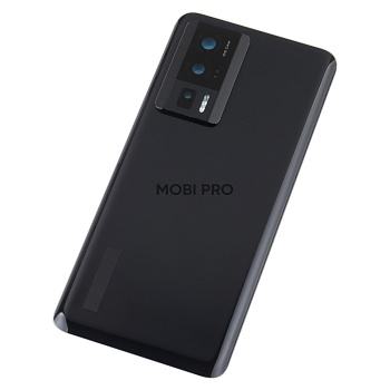 Задняя крышка для Xiaomi Poco F5 Pro (23013PC75G) Черный - Премиум Задняя крышка для Xiaomi Poco F5 Pro (23013PC75G) Черный - Премиум