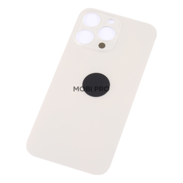 Задняя крышка для iPhone 14 Pro Max Золото (стекло, широкий вырез под камеру, логотип) - Премиум Задняя крышка для iPhone 14 Pro Max Золото (стекло, широкий вырез под камеру, логотип) - Премиум