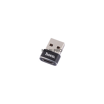 Адаптер USB - Type-C Hoco UA6 Черный Адаптер USB - Type-C Hoco UA6 Черный