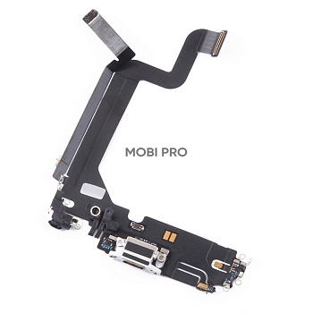 Шлейф для iPhone 14 Pro Max на системный разъем/микрофон Белый - OR