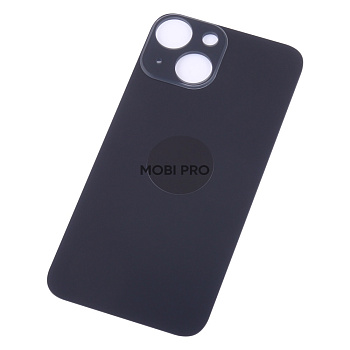Задняя крышка для iPhone 13 mini Черный (стекло, широкий вырез под камеру, логотип) Задняя крышка для iPhone 13 mini Черный (стекло, широкий вырез под камеру, логотип)
