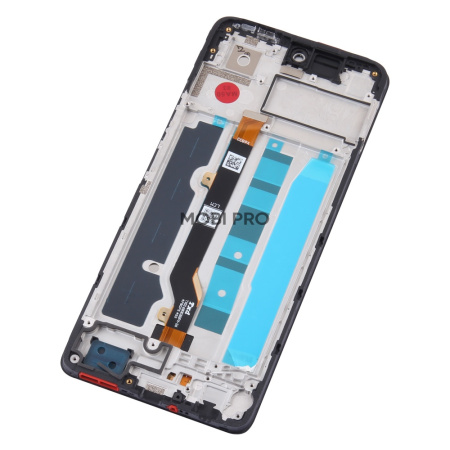 Дисплей для Tecno Spark 20 Pro (KJ6) модуль с рамкой Черный - OR